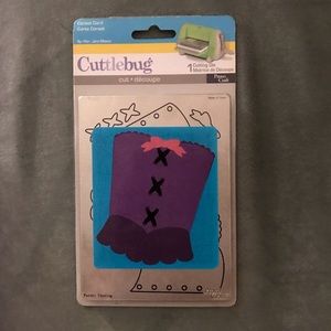 Cuttlebug A2 Corset Card cutting die